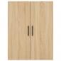 Preview: Highboard Sonoma-Eiche 69,5x34x180 cm Holzwerkstoff