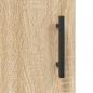 Preview: Highboard Sonoma-Eiche 69,5x34x180 cm Holzwerkstoff