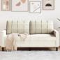 Preview: ARDEBO.de - 2-Sitzer-Sofa Creme 140 cm Samt