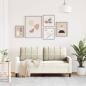 Preview: 2-Sitzer-Sofa Creme 140 cm Samt