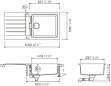 Preview: Schock Signus D-100L-A Granitspüle mit Ablauffernbedienung, Cristadur, reversibel, mit Zubehör, silverstone (SIGD100LASIL)