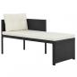 Preview: 4-tlg. Garten-Lounge-Set Poly Rattan Schwarz