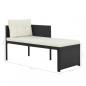 Preview: 4-tlg. Garten-Lounge-Set Poly Rattan Schwarz