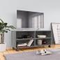 Preview: ARDEBO.de - TV-Schrank mit Rollen Grau Sonoma 90x35x35 cm Holzwerkstoff