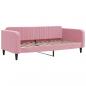 Preview: Tagesbett mit Matratze Rosa 100x200 cm Samt