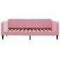 Preview: Tagesbett mit Matratze Rosa 100x200 cm Samt