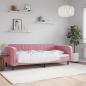 Preview: ARDEBO.de - Tagesbett Rosa 100x200 cm Samt