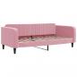 Preview: Tagesbett Rosa 100x200 cm Samt