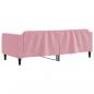 Preview: Tagesbett Rosa 100x200 cm Samt