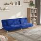 Preview: ARDEBO.de - Schlafsofa 2-Sitzer mit 2 Kissen Blau Stoff