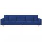 Preview: Schlafsofa 2-Sitzer mit 2 Kissen Blau Stoff