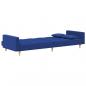 Preview: Schlafsofa 2-Sitzer mit 2 Kissen Blau Stoff