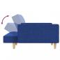 Preview: Schlafsofa 2-Sitzer mit 2 Kissen Blau Stoff