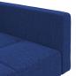 Preview: Schlafsofa 2-Sitzer mit 2 Kissen Blau Stoff