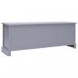 Preview: TV-Schrank Dunkelgrau 108x30x40 cm Massivholz Paulownia