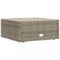 Preview: 7-tlg. Garten-Lounge-Set mit Kissen Grau Poly Rattan