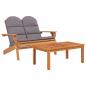 Preview: 2-tlg. Garten-Lounge-Set Adirondack Massivholz Akazie