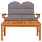 Preview: 2-tlg. Garten-Lounge-Set Adirondack Massivholz Akazie