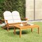 Preview: ARDEBO.de - 2-tlg. Garten-Lounge-Set Adirondack Massivholz Akazie