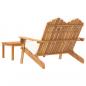 Preview: 2-tlg. Garten-Lounge-Set Adirondack Massivholz Akazie