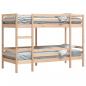 Preview: Etagenbett ohne Matratze 90x200 cm Massivholz Kiefer