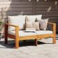 Preview: ARDEBO.de - Gartensofa mit Kissen 2-Sitzer Massivholz Akazie