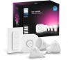 Preview: ARDEBO.de Philips Hue 400 Starter-Set: 3 smarte GU10-Spots + Dimmschalter, LED, GU10, 400lm, 4,2W, 4000K, weiß (929003666510)