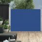 Preview: ARDEBO.de - Ausziehbare Seitenmarkise 120×500 cm Blau