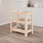 Preview: ARDEBO.de - Werkbank 78,5x50x80 cm Massivholz Kiefer