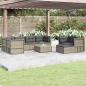 Preview: ARDEBO.de - 8-tlg. Garten-Lounge-Set mit Kissen Grau Poly Rattan