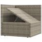 Preview: 8-tlg. Garten-Lounge-Set mit Kissen Grau Poly Rattan