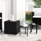 Preview: ARDEBO.de - Beistelltische 3 Stk. Schwarz Poly Rattan