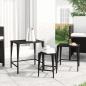 Preview: ARDEBO.de - Satztische 3 Stk. Schwarz Poly Rattan