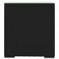 Preview: Beistelltisch Schwarz 40x37x40,5 cm Poly Rattan und Hartglas