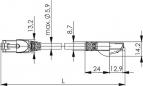 Preview: Telegärtner Patchkabel S-FTP Cat.6A, MP8 FS 500, LSZH, 7,5m, weiß (L00004A0071)