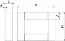 Preview: OBO Bettermann BSK-E090506 Endstück für BSK I90/E30, 50x60mm, grau (7215250)