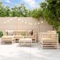 Preview: ARDEBO.de - 7-tlg. Garten-Lounge-Set Massivholz Kiefer