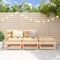 Preview: ARDEBO.de - 3-tlg. Garten-Lounge-Set Massivholz Kiefer