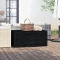 Preview: ARDEBO.de - Gartenbox Schwarz 101x50,5x46,5 cm Massivholz Kiefer