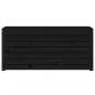 Preview: Gartenbox Schwarz 101x50,5x46,5 cm Massivholz Kiefer