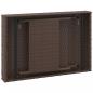 Preview: Beistelltisch Klappbar Braun 60x40x38 cm Poly Rattan