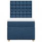 Preview: Boxspringbett mit Matratze Blau 80x200 cm Stoff