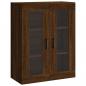 Preview: Highboard Braun Eichen-Optik 69,5x34x180 cm Holzwerkstoff