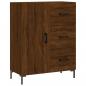 Preview: Highboard Braun Eichen-Optik 69,5x34x180 cm Holzwerkstoff