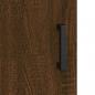 Preview: Highboard Braun Eichen-Optik 69,5x34x180 cm Holzwerkstoff