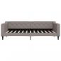 Preview: Tagesbett Ausziehbar mit Schubladen Taupe 90x200 cm Stoff