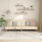 Preview: ARDEBO.de - Schlafsofa 2-Sitzer Creme Stoff