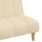 Preview: Schlafsofa 2-Sitzer Creme Stoff