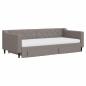 Preview: Tagesbett Ausziehbar mit Schubladen Taupe 90x200 cm Stoff