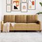 Preview: ARDEBO.de - 3-Sitzer-Sofa Braun 180 cm Samt